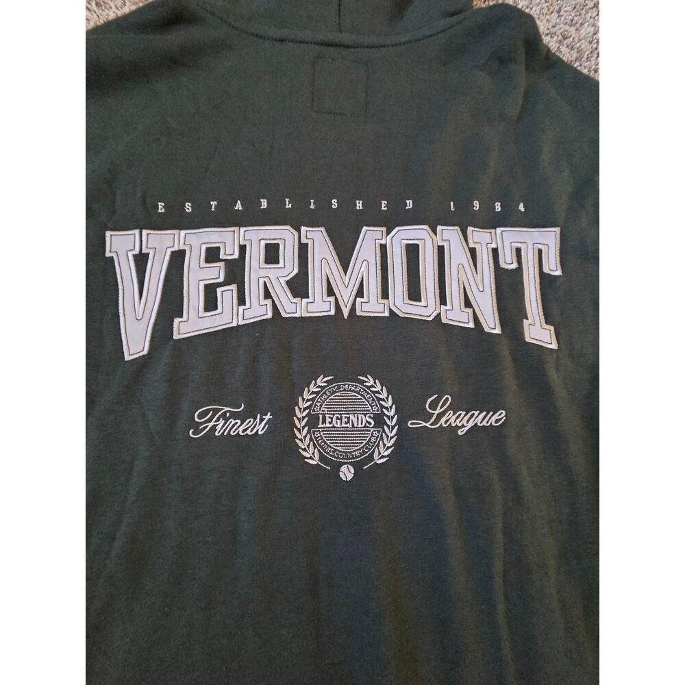 NWT Womans Vermont Lounge Set Dark Green Zip Up Hoodie & Shorts Set Size Med. - Picture 12 of 12